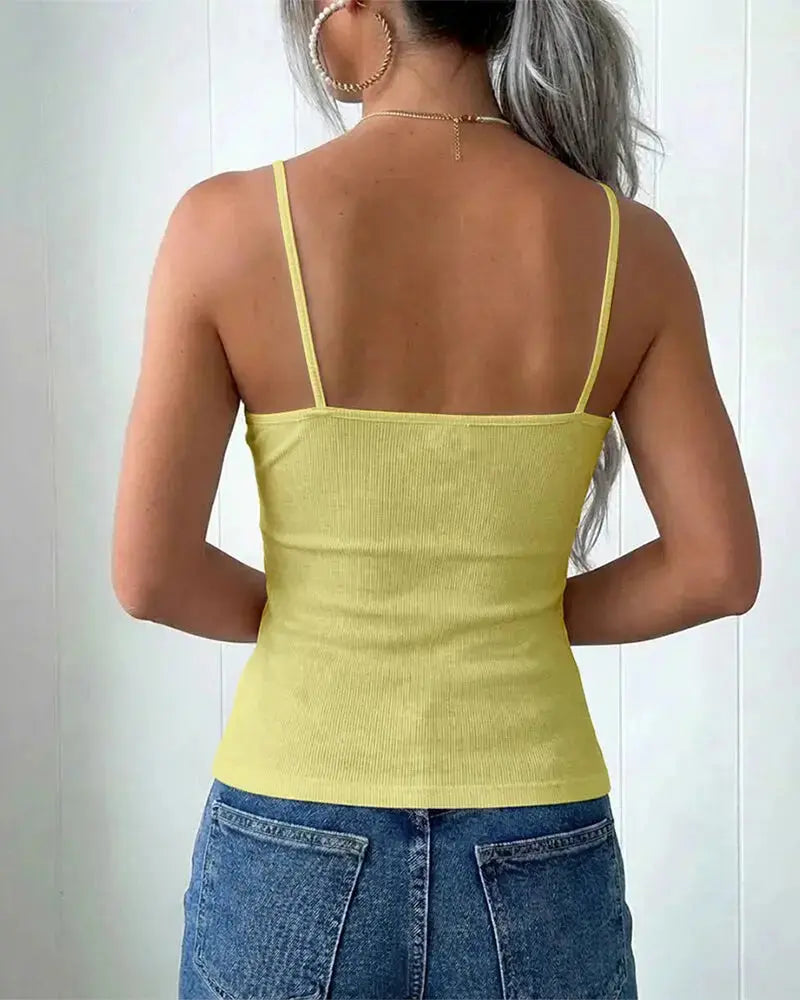 French-Inspired Camisole with Built-In Bra