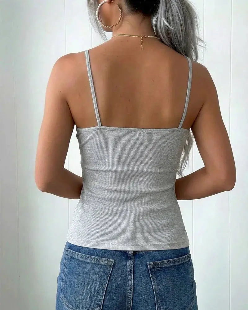 French-Inspired Camisole with Built-In Bra