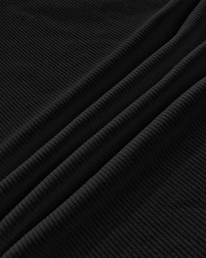 Ribbed Short-Sleeve Sculpt Top with Built-In Bra